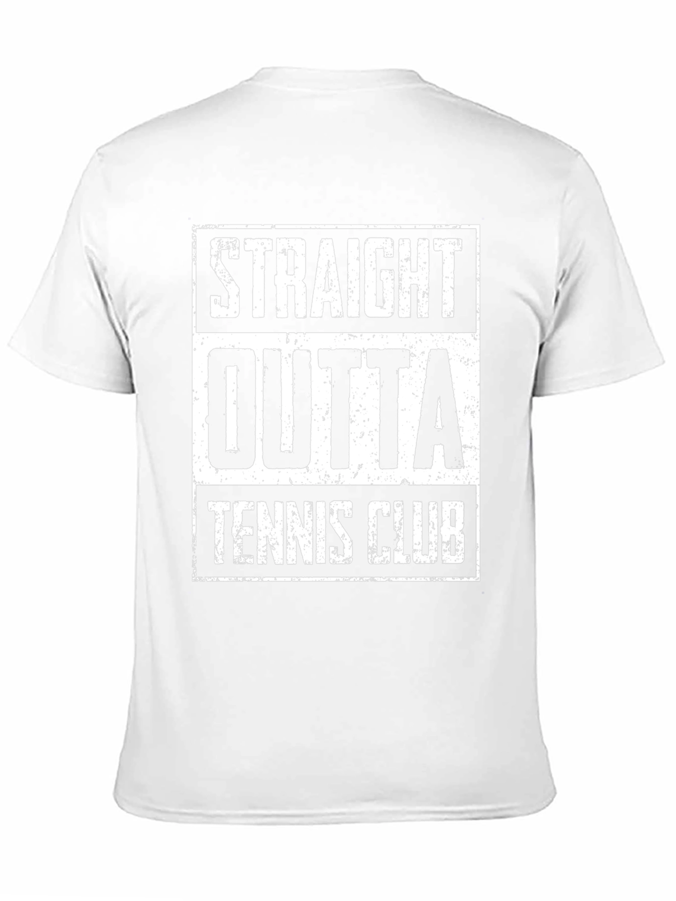 Straight Outta Tennis Club Black Graphic Tee