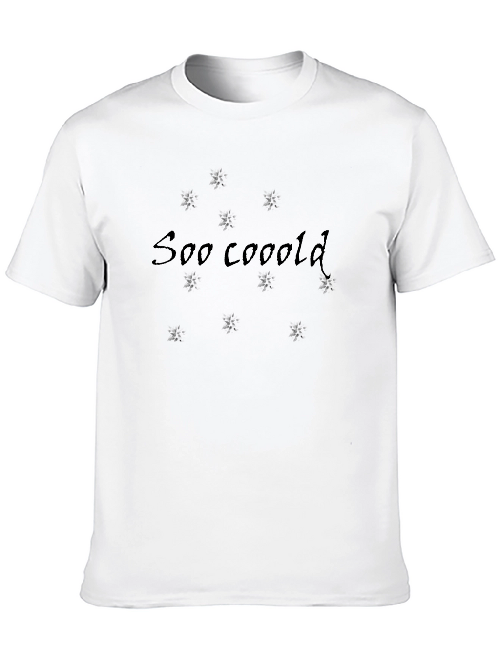 Soo Cooold Graphic Print Black Tee