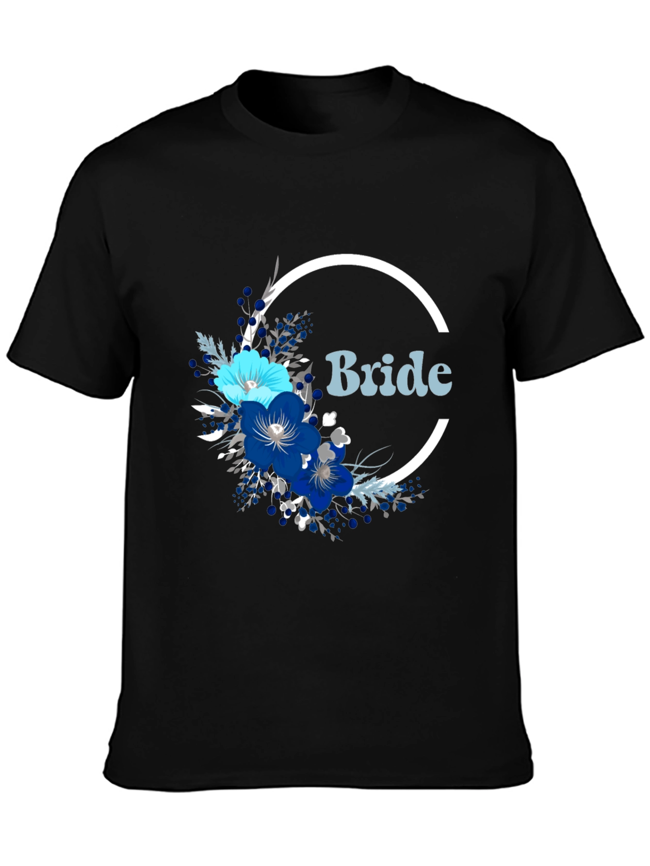 Bride Floral T-Shirt - Modern Wedding Apparel
