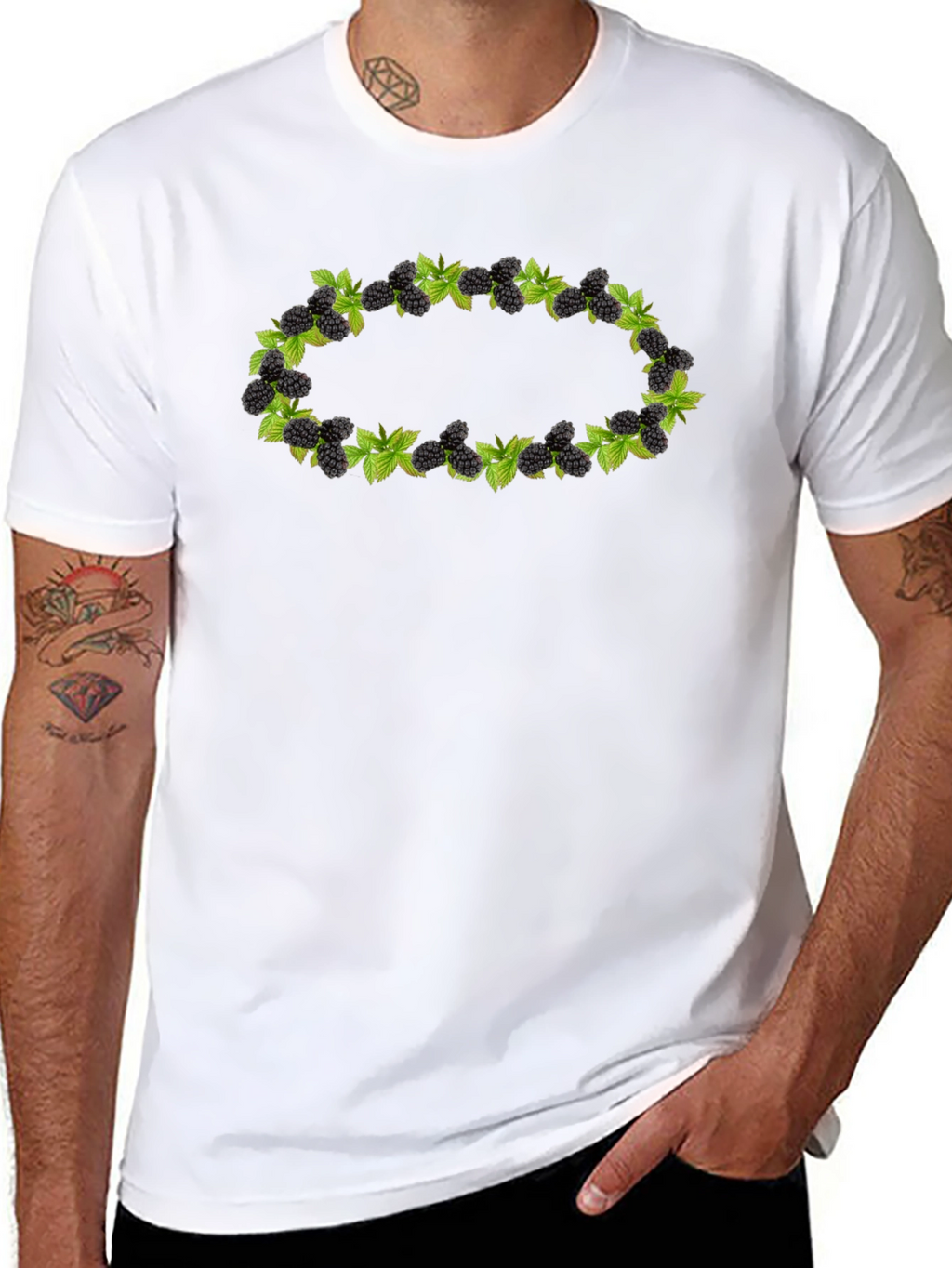 Blackberry Wreath Graphic Tee