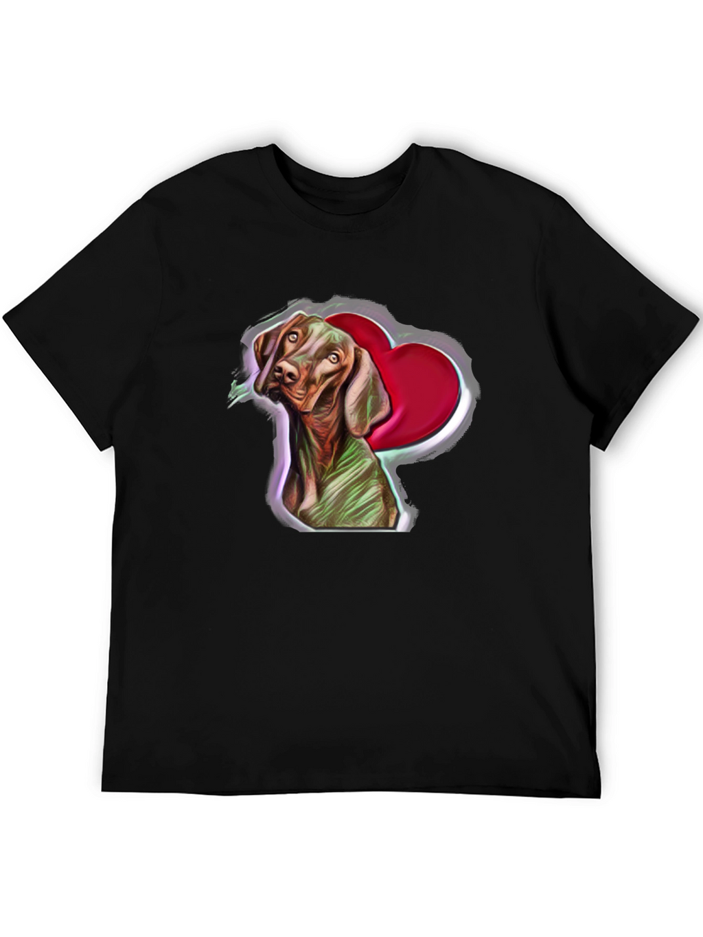 Dog Heart T-Shirt: Cute Pet Graphic Tee