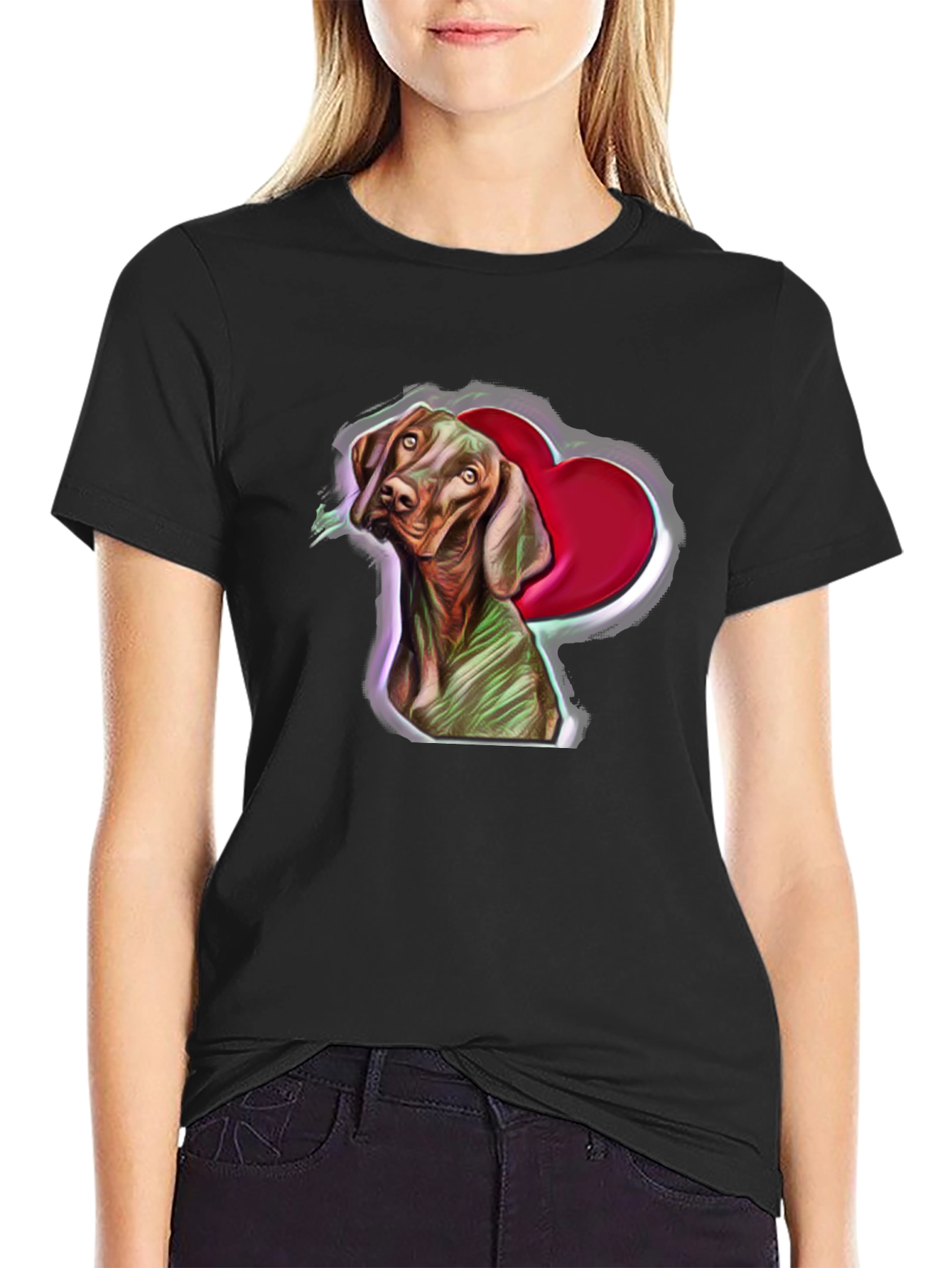 Dog Heart T-Shirt: Cute Pet Graphic Tee
