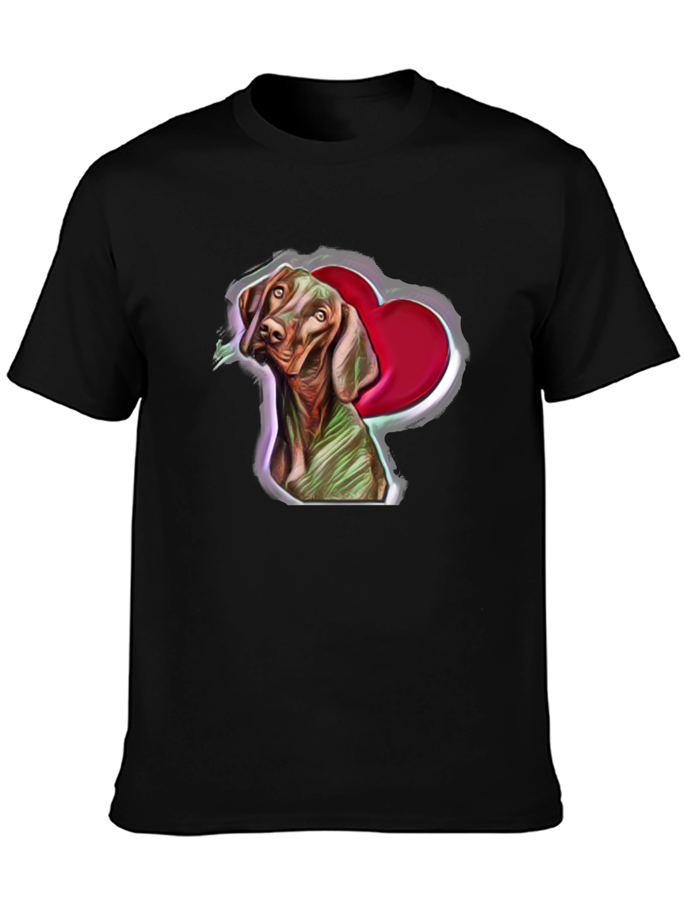 Dog Heart T-Shirt: Cute Pet Graphic Tee