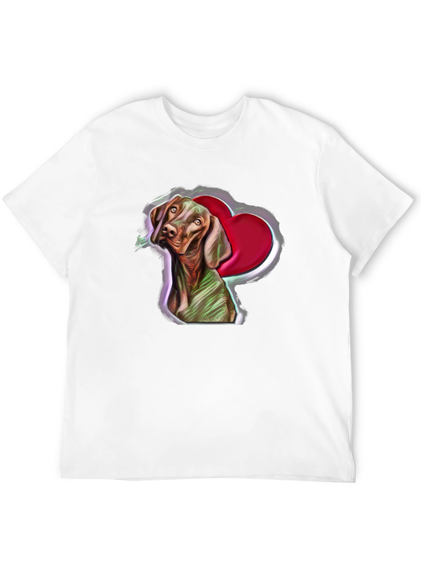 Dog Heart T-Shirt: Cute Pet Graphic Tee
