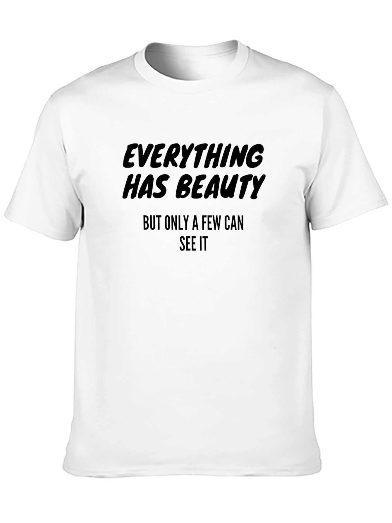 Everything Has Beauty Graphic Tee - Stylish Black Shirt