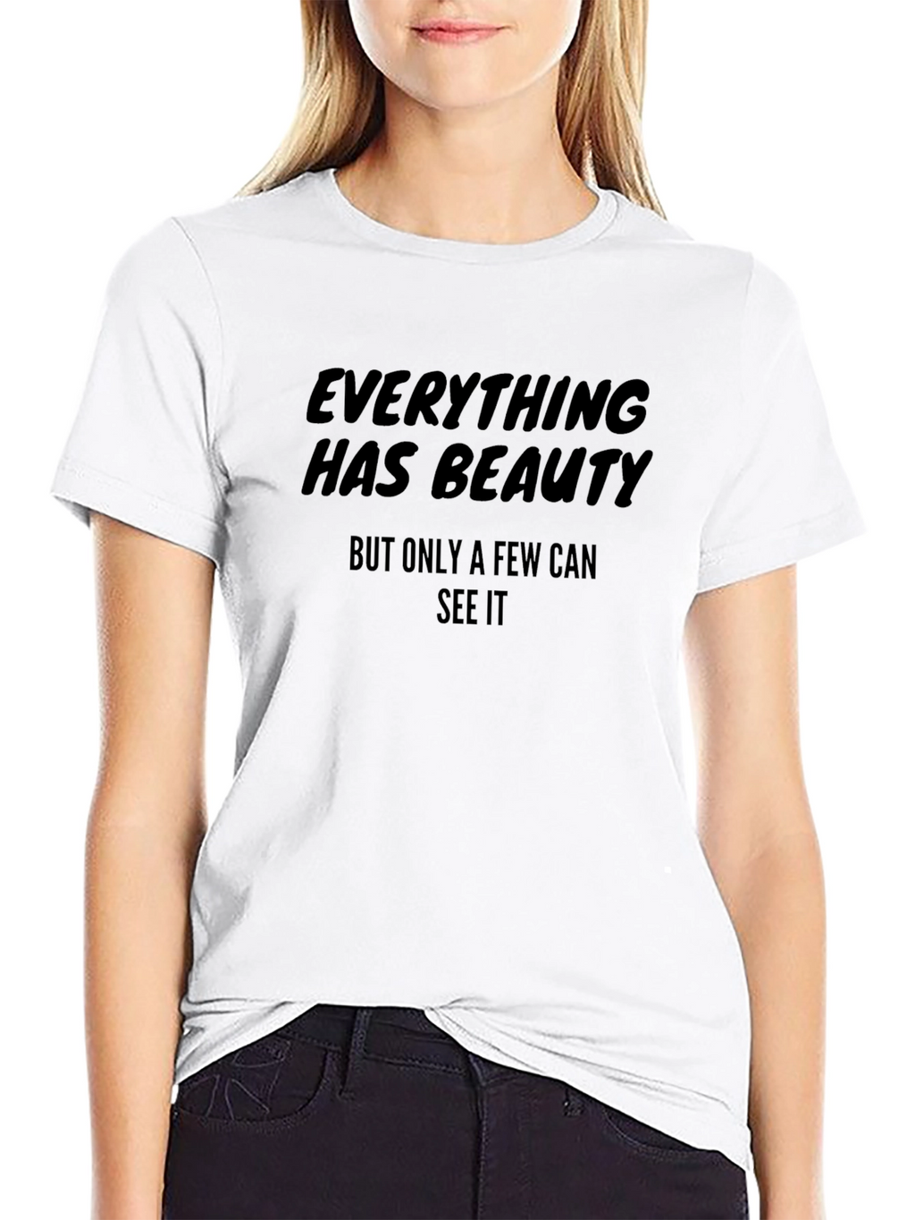 Everything Has Beauty Graphic Tee - Stylish Black Shirt
