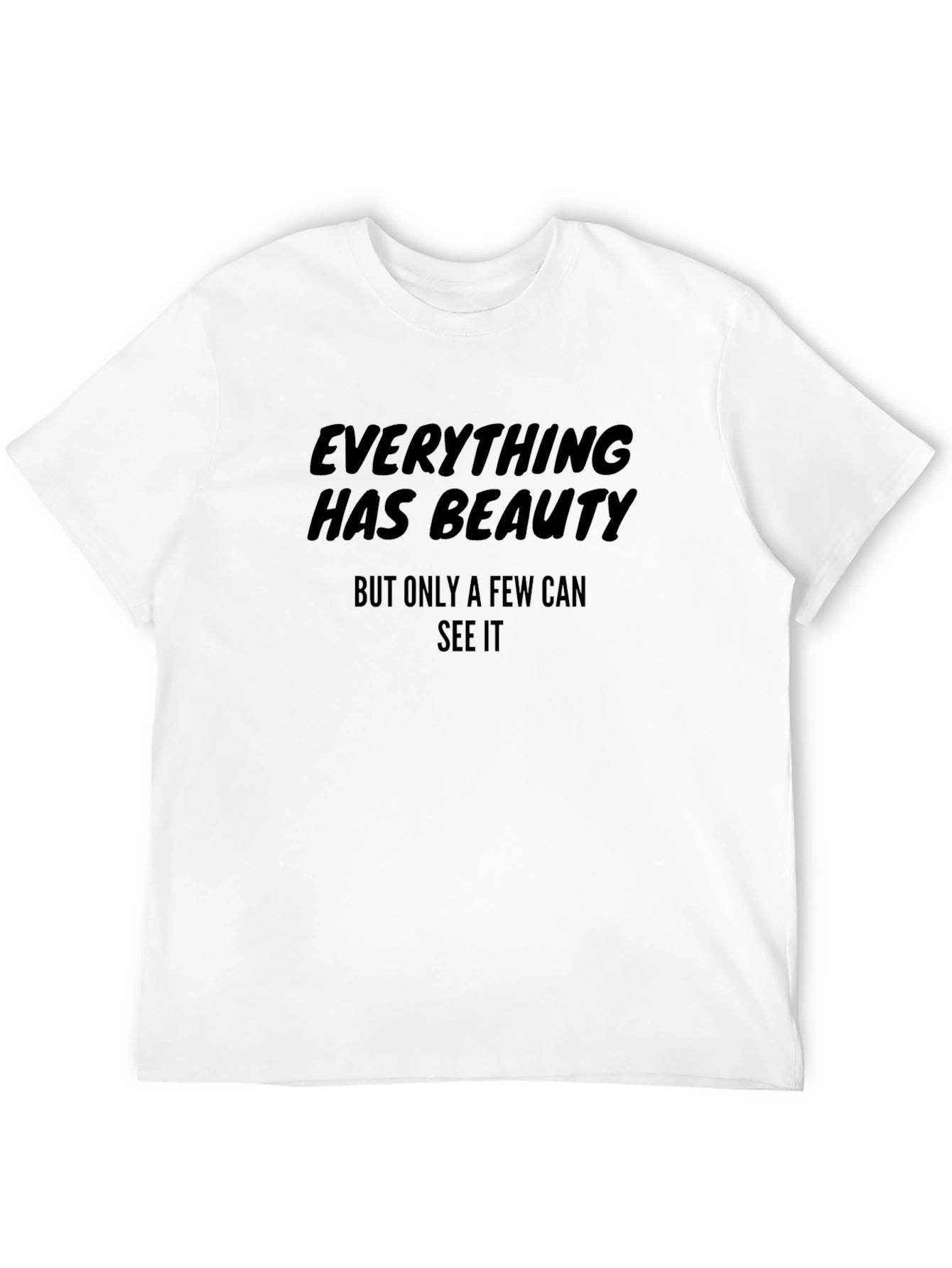 Everything Has Beauty Graphic Tee - Stylish Black Shirt