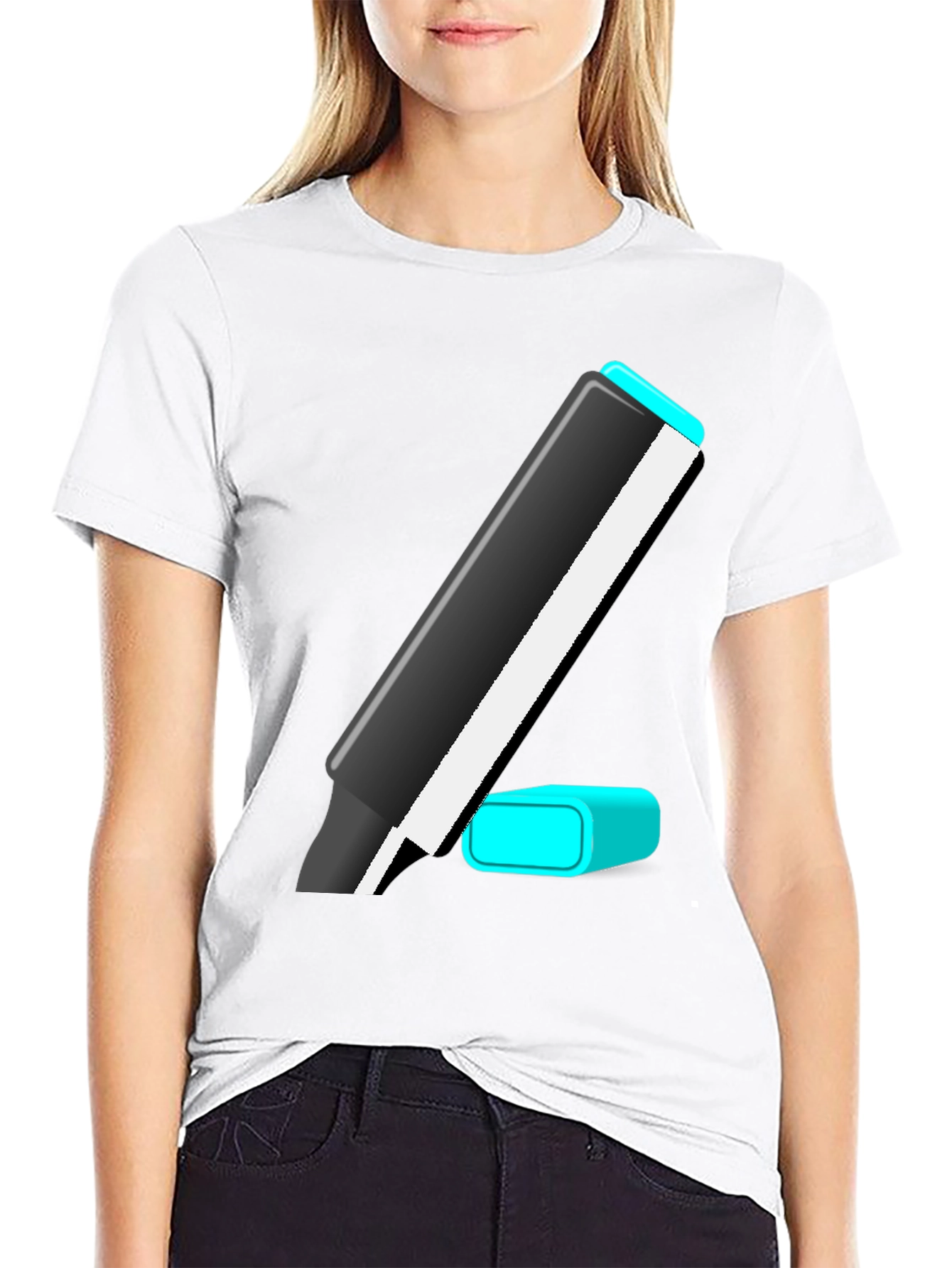 Marker Graphic Tee - Casual Style