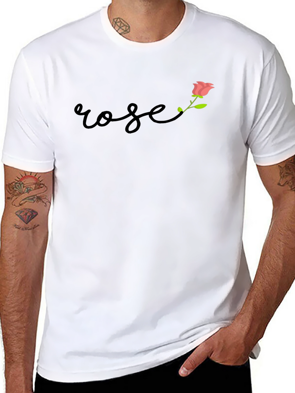 Rose Graphic Tee - Stylish Casual Wear