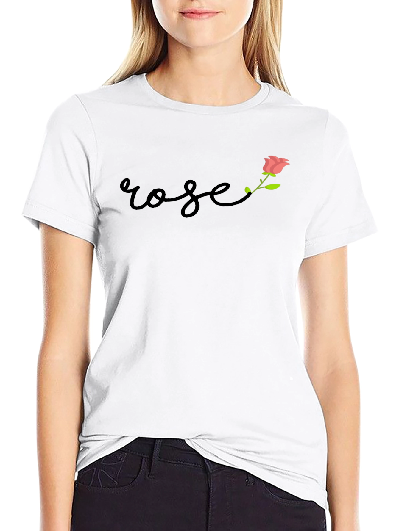 Rose Graphic Tee - Stylish Casual Wear