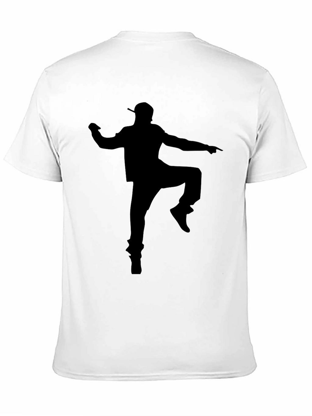 Silhouette Dancer Graphic Tee - Cool Black Cotton T-Shirt