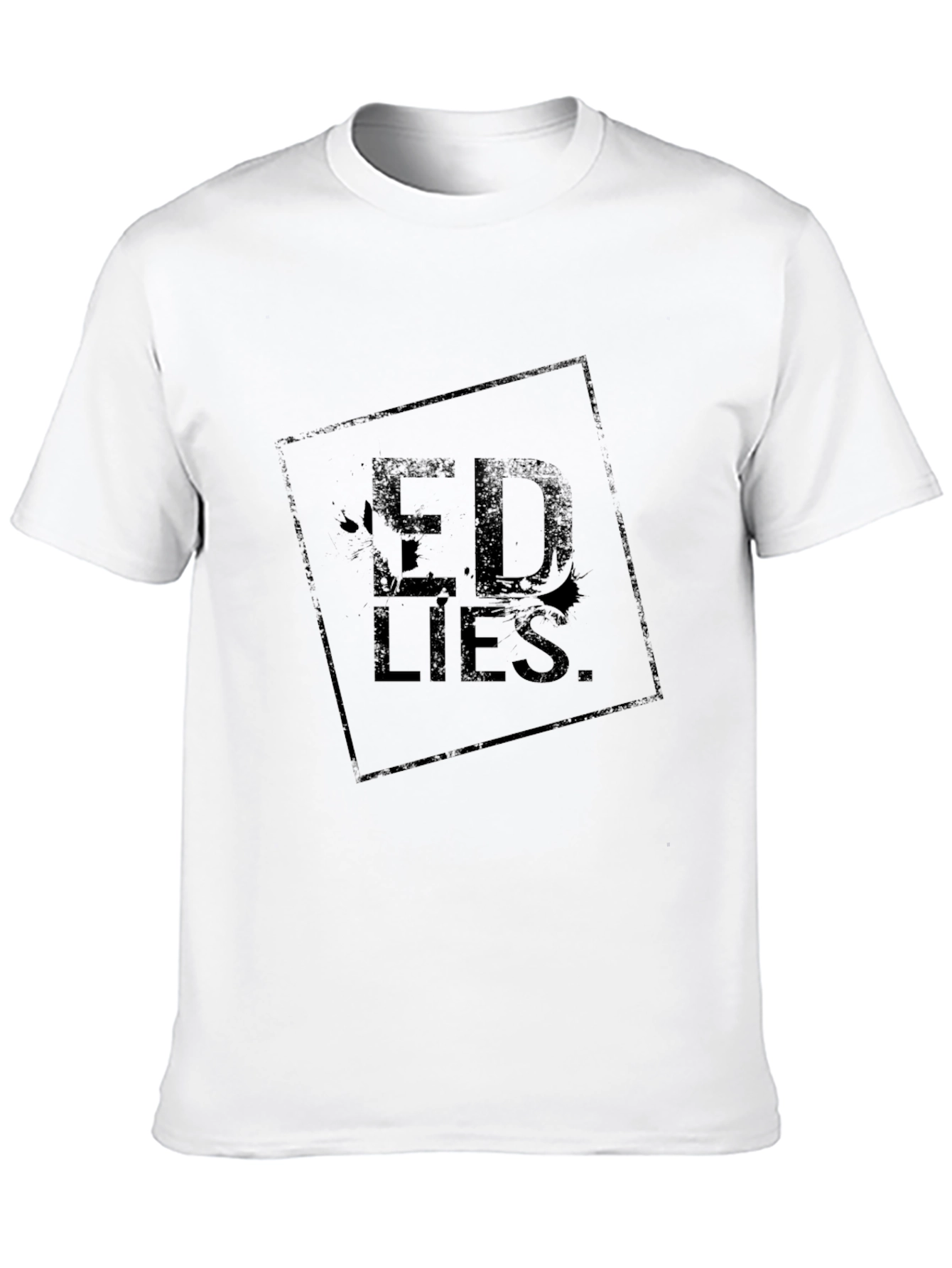 Ed Lies Black Graphic Tee