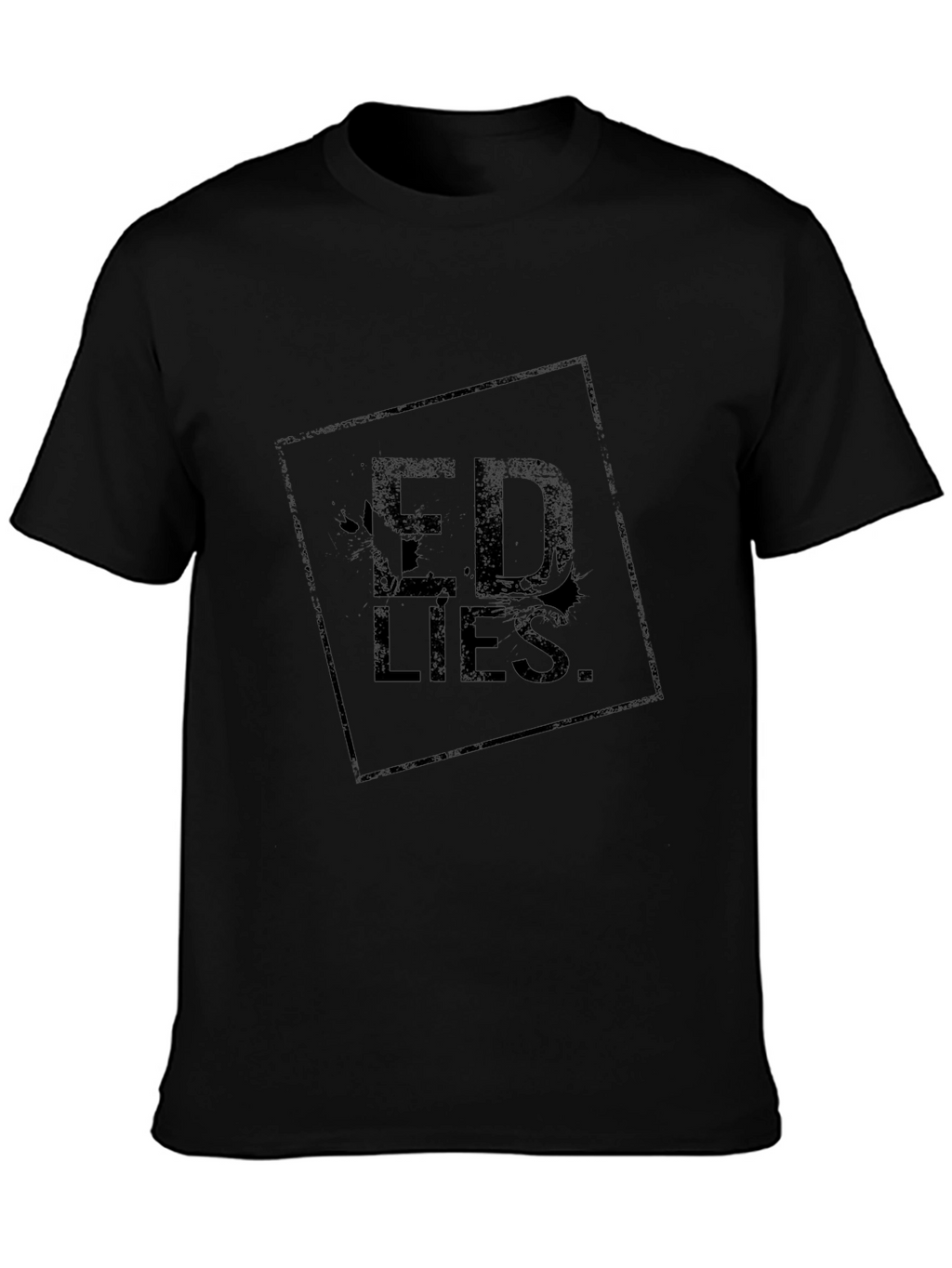 Ed Lies Black Graphic Tee