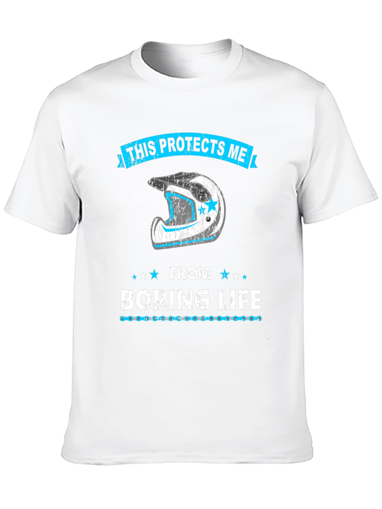 Protective Motocross Helmet Graphic Tee