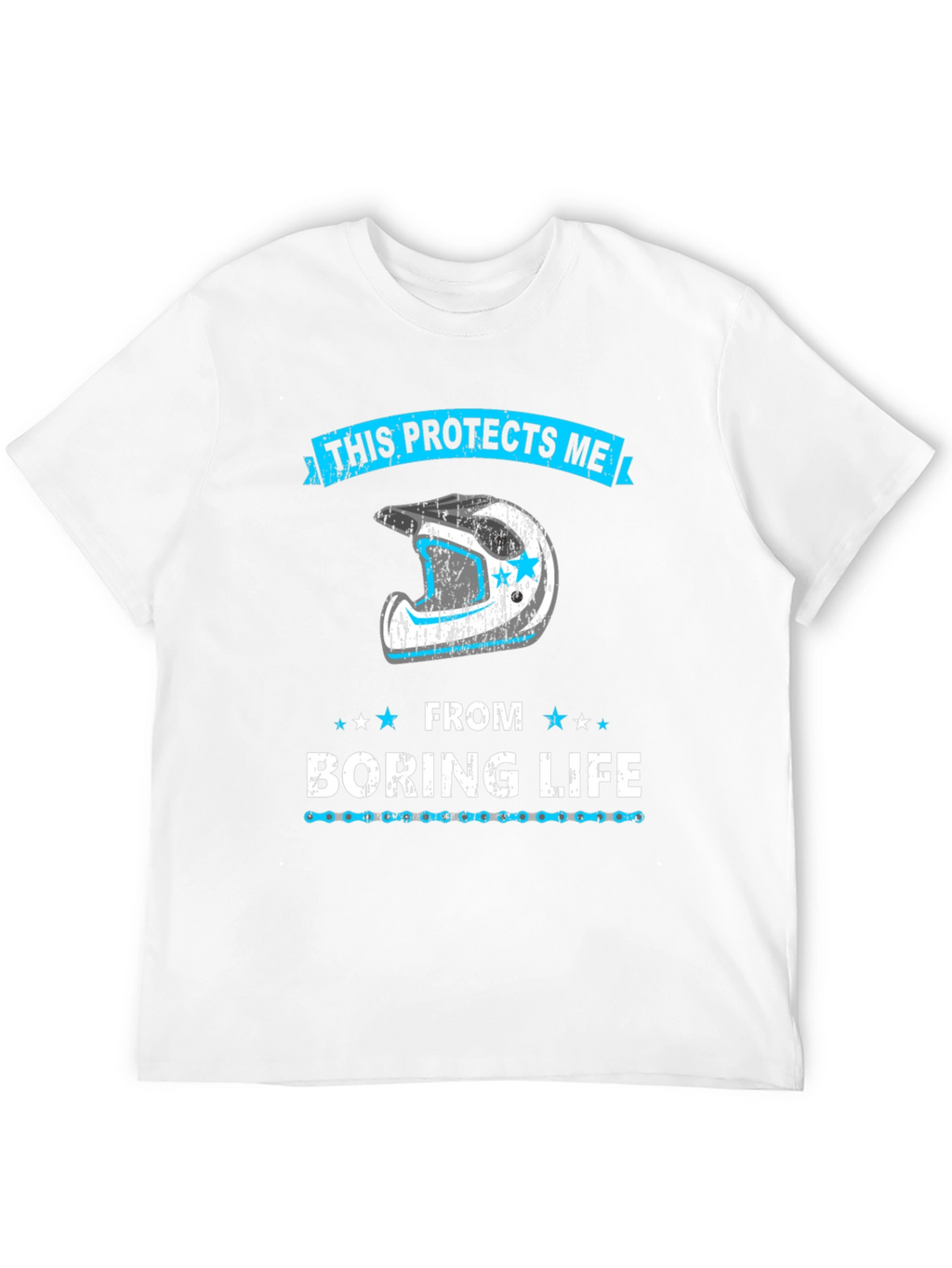 Protective Motocross Helmet Graphic Tee