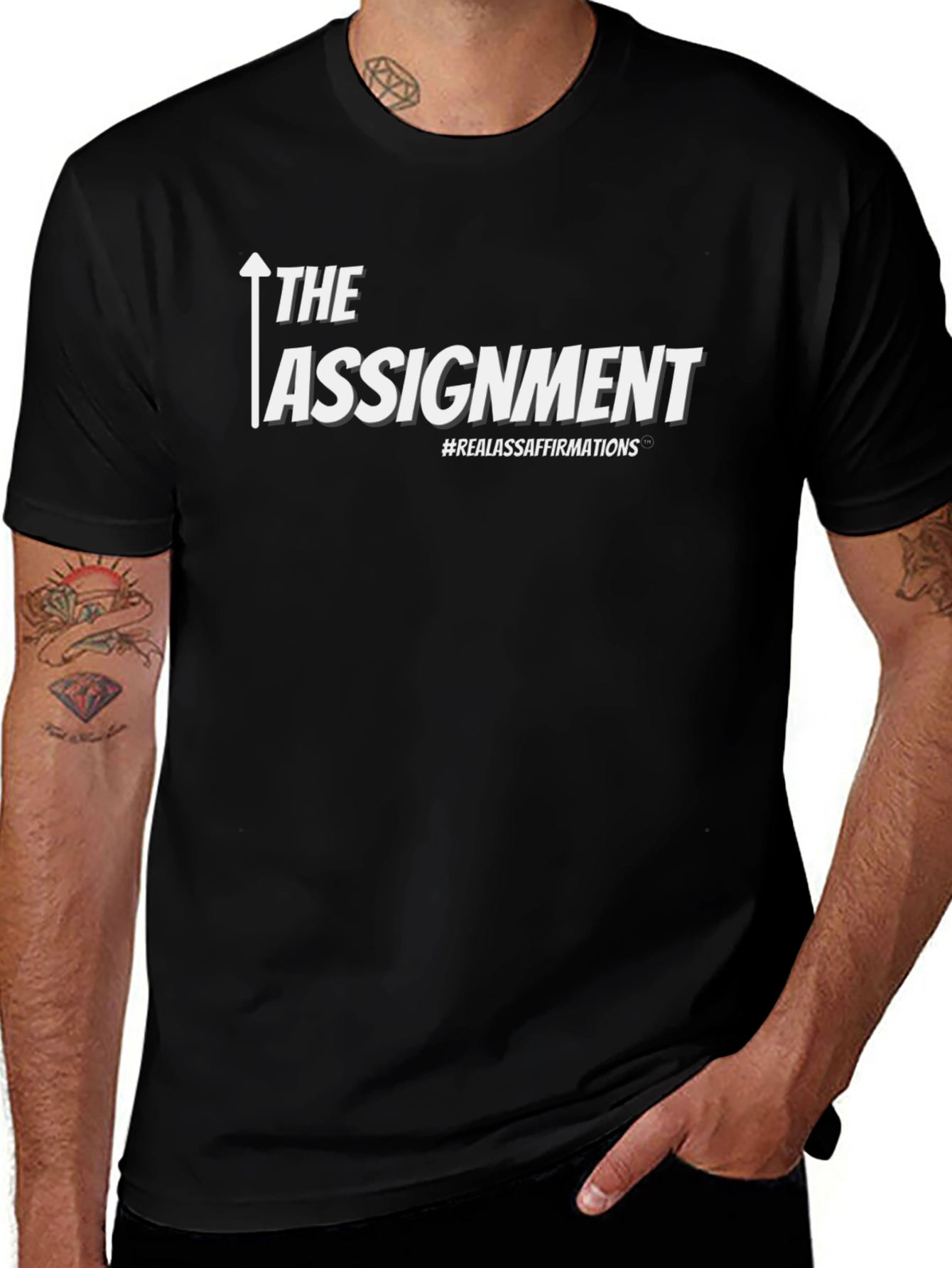 The Assignment Black Graphic Tee