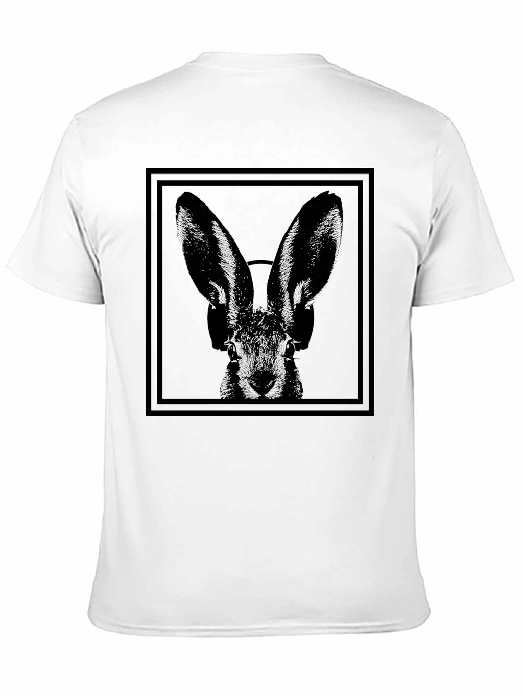 Rabbit DJ Graphic T-Shirt - Black