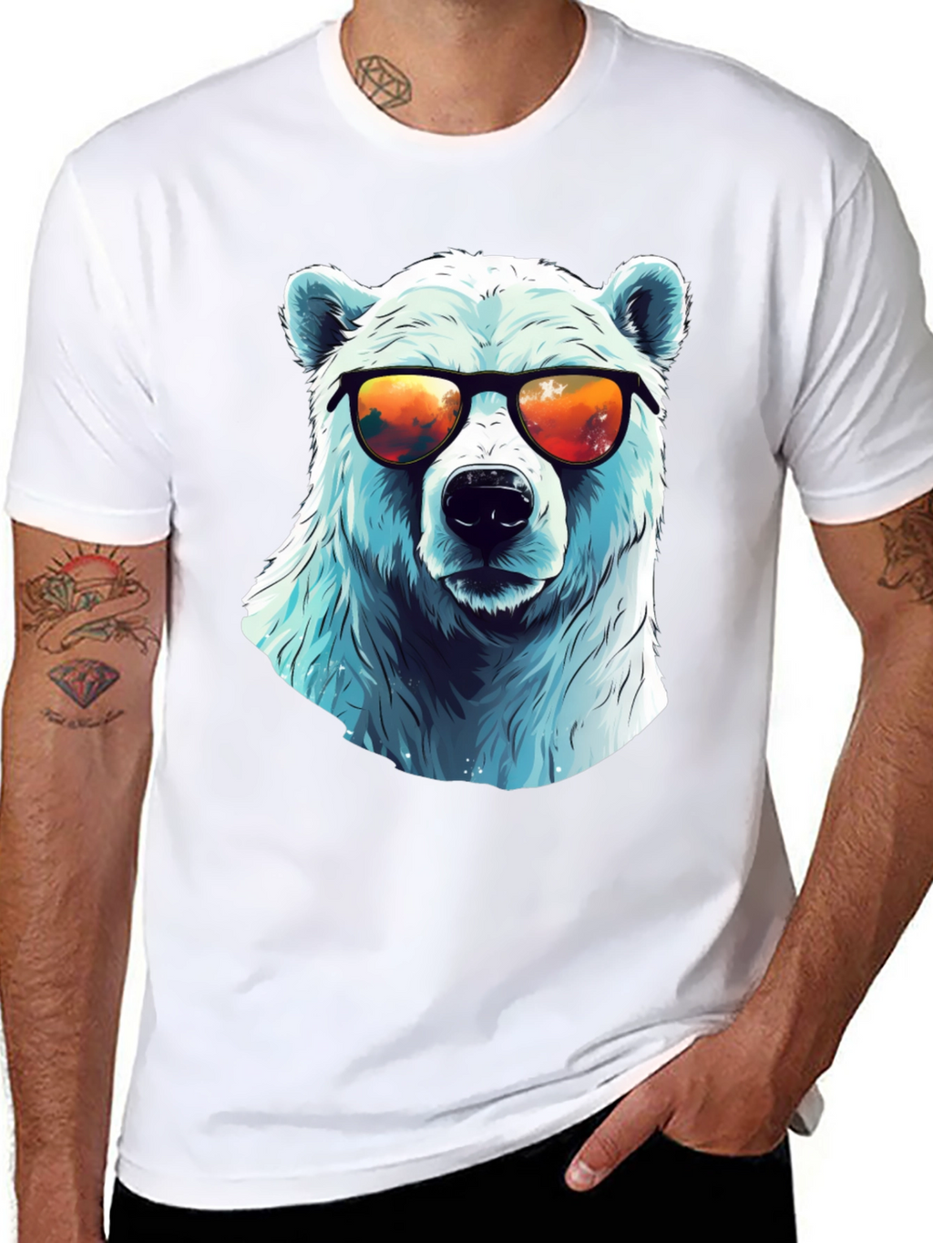Cool Polar Bear Graphic Tee