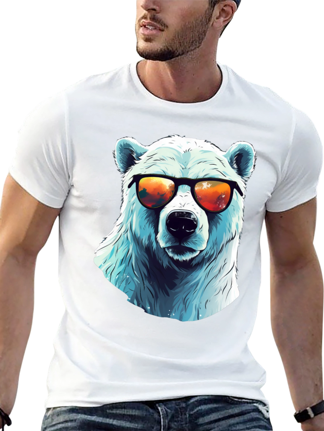 Cool Polar Bear Graphic Tee