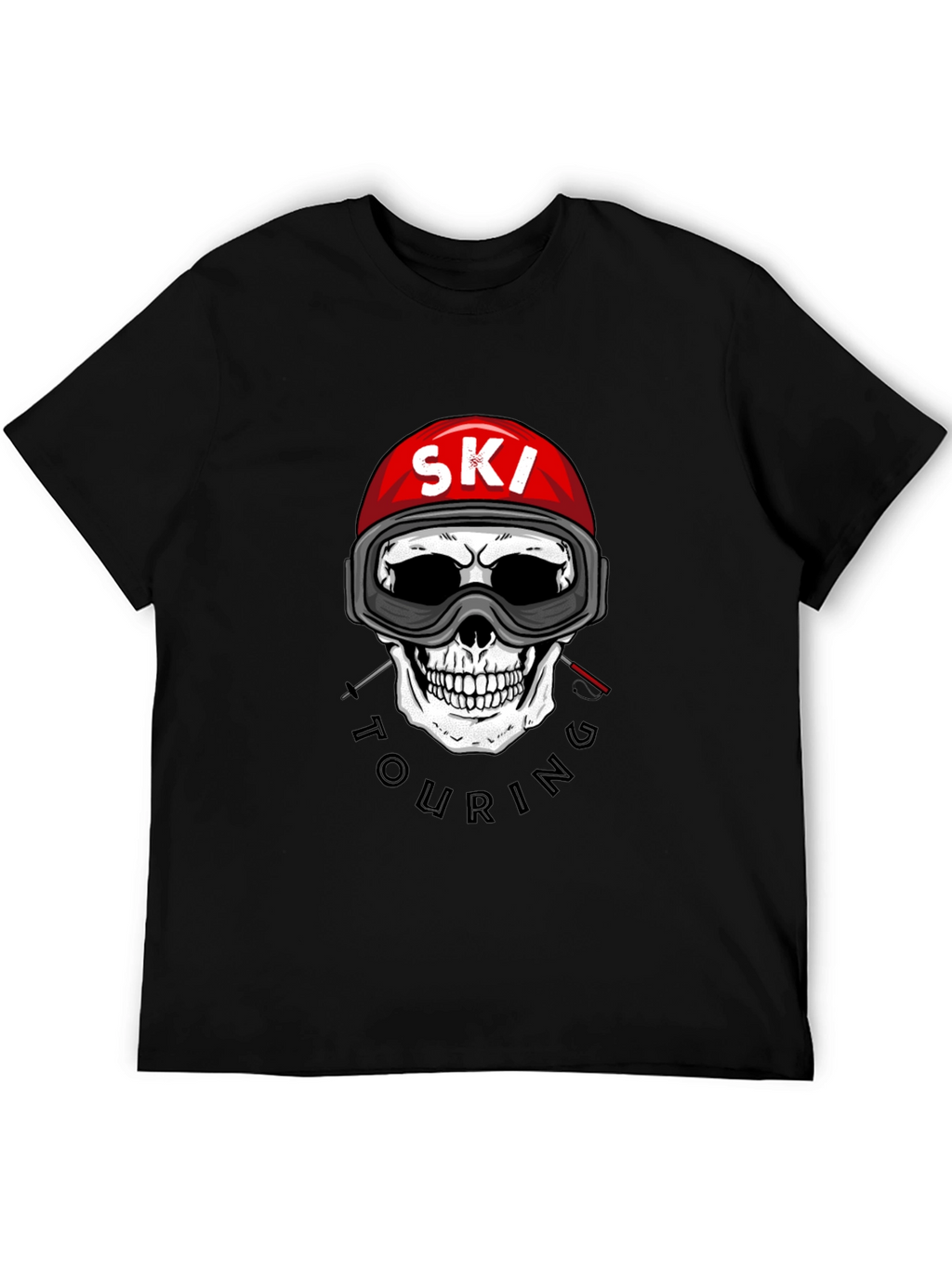 Ski Touring Skull Graphic Tee - Adventure Ready