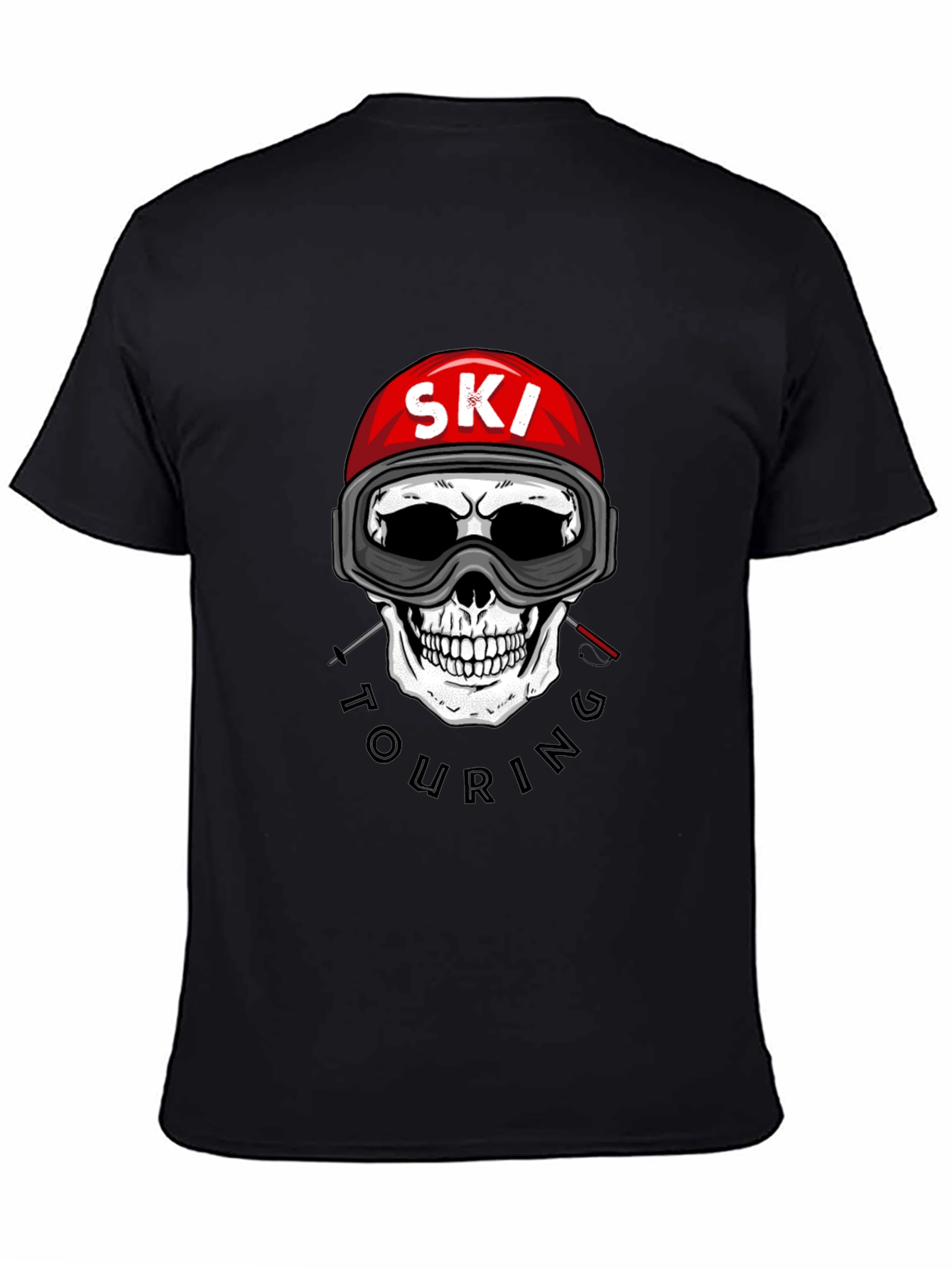 Ski Touring Skull Graphic Tee - Adventure Ready