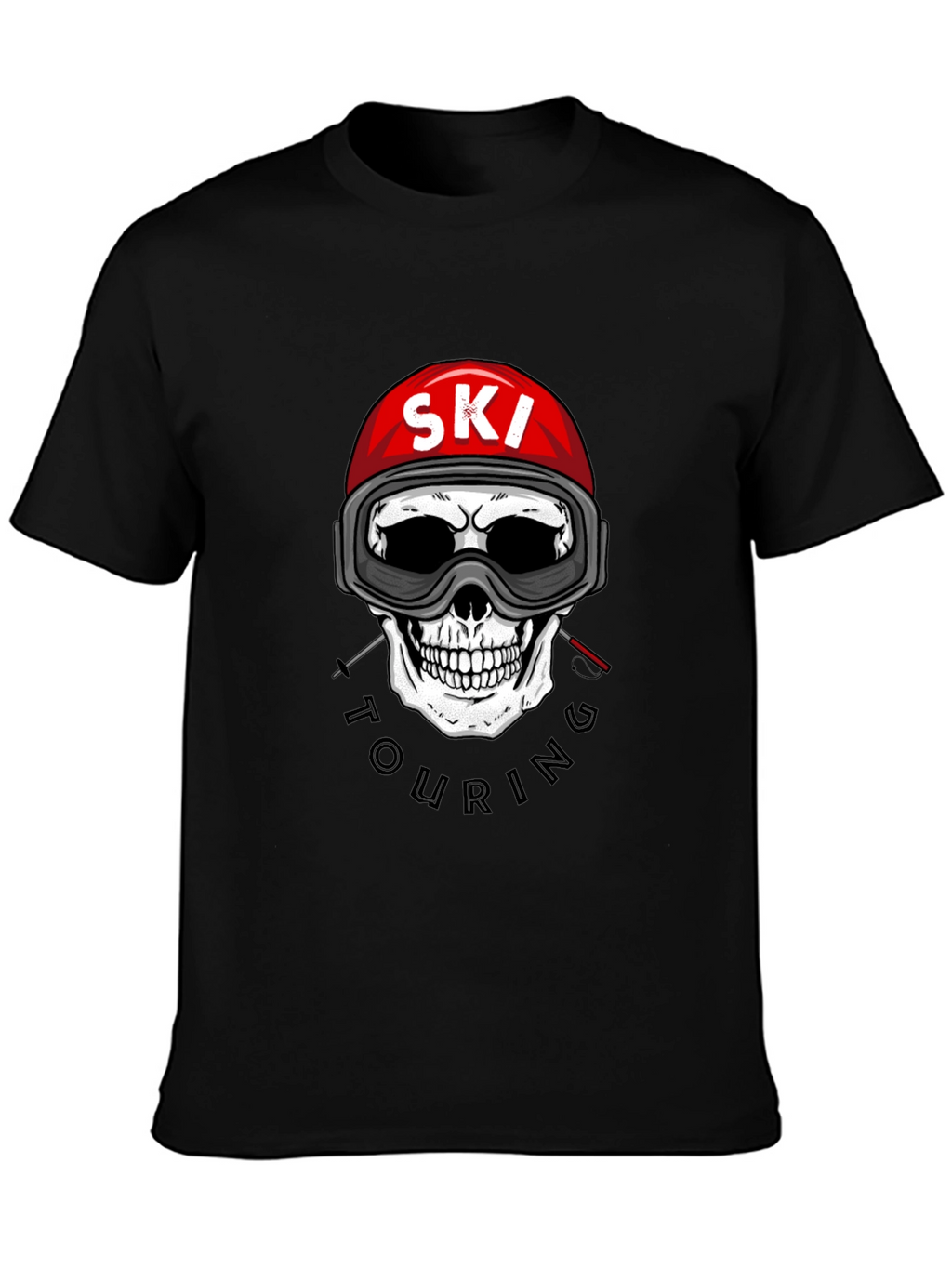 Ski Touring Skull Graphic Tee - Adventure Ready