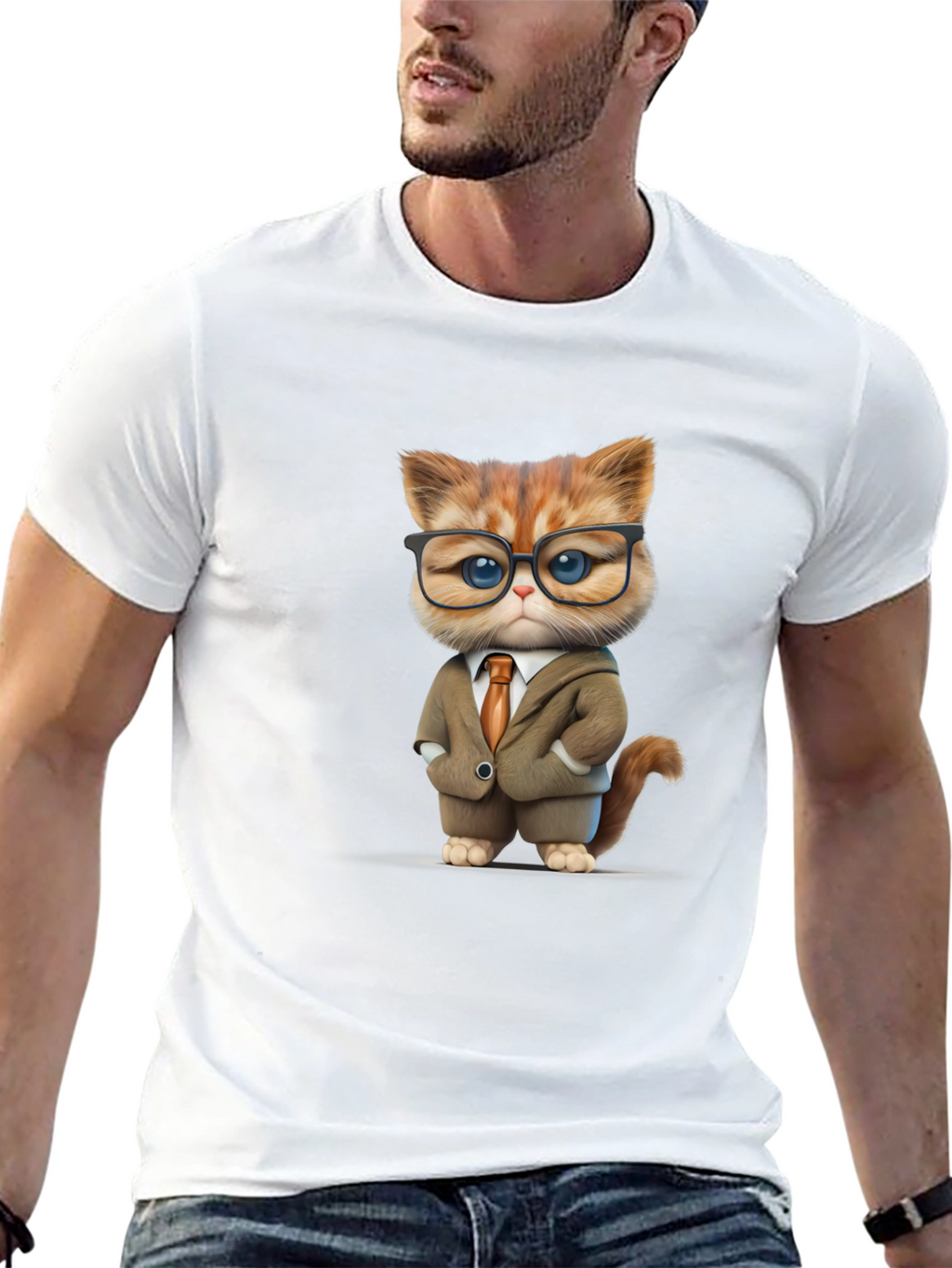 Cat Boss T-Shirt - Funny Business Cat Tee