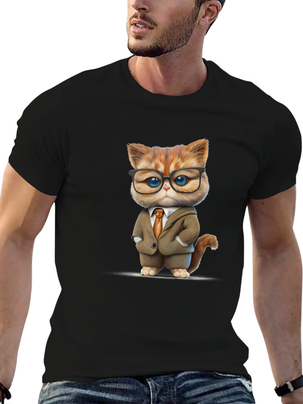 Cat Boss T-Shirt - Funny Business Cat Tee