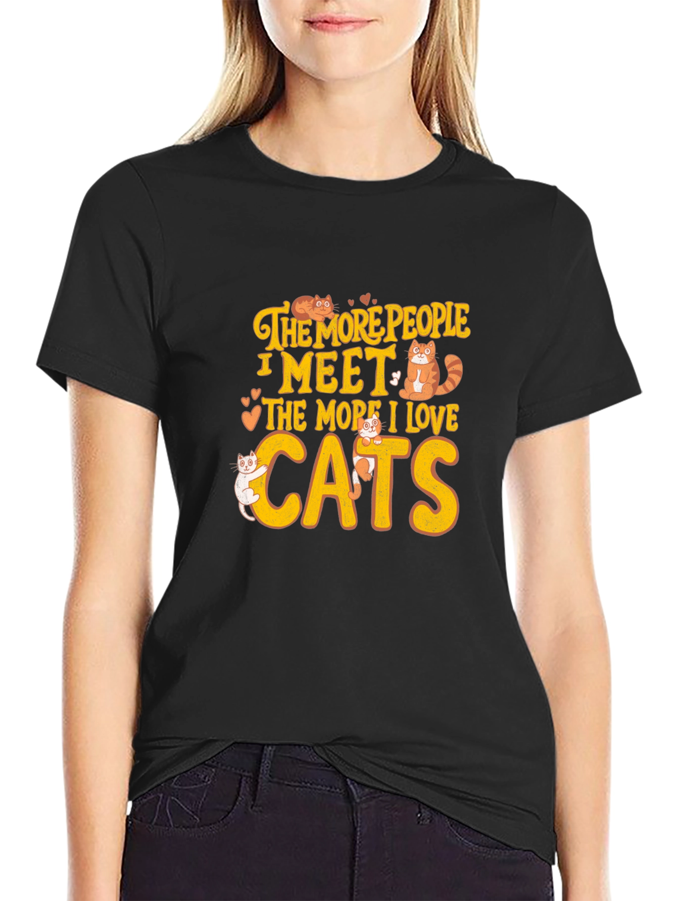 Cat Lover T-Shirt: The More I Love Cats