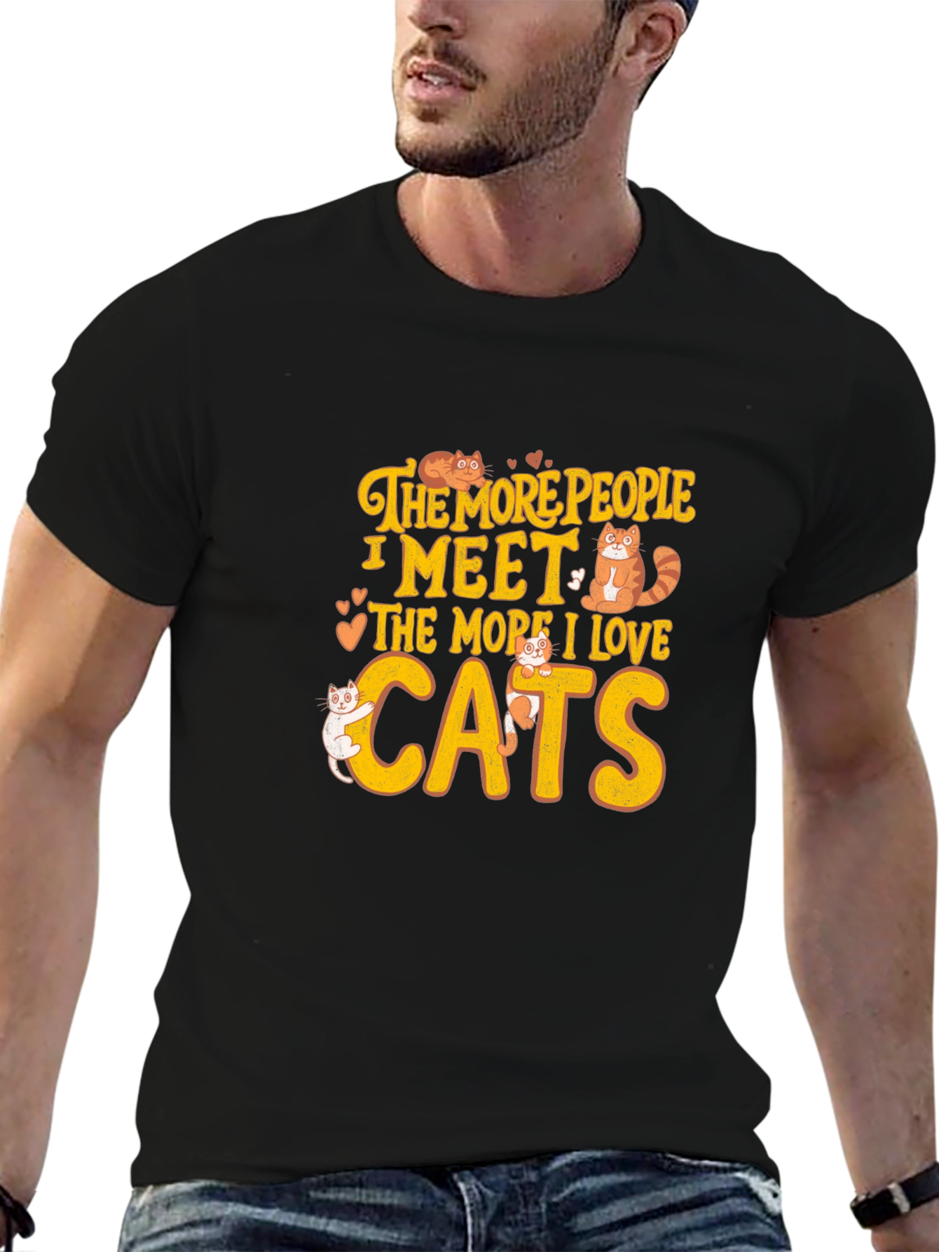 Cat Lover T-Shirt: The More I Love Cats