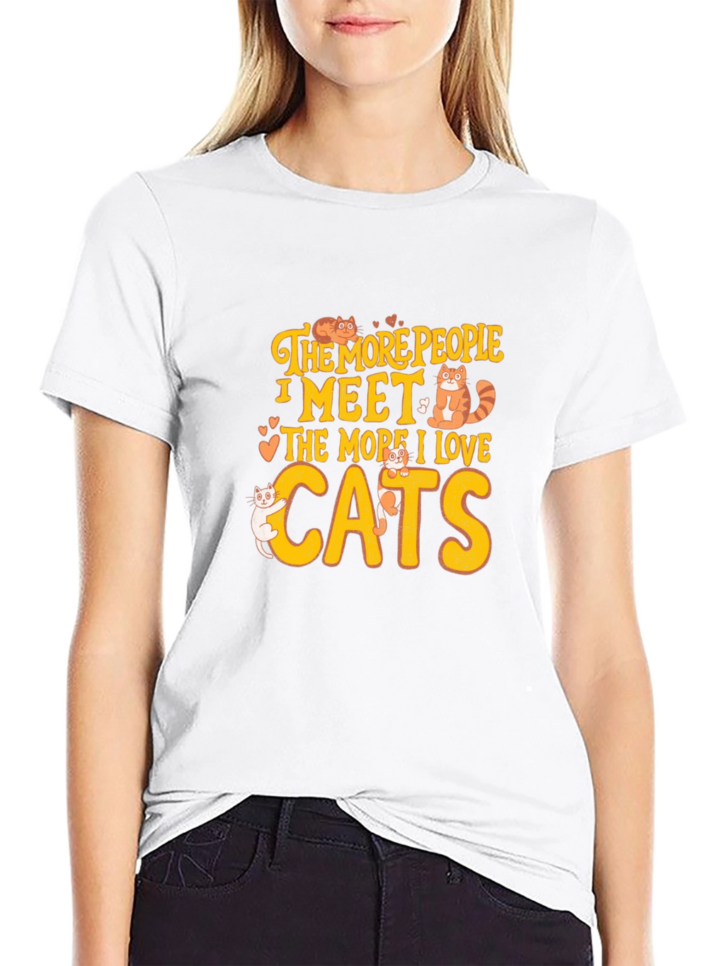 Cat Lover T-Shirt: The More I Love Cats