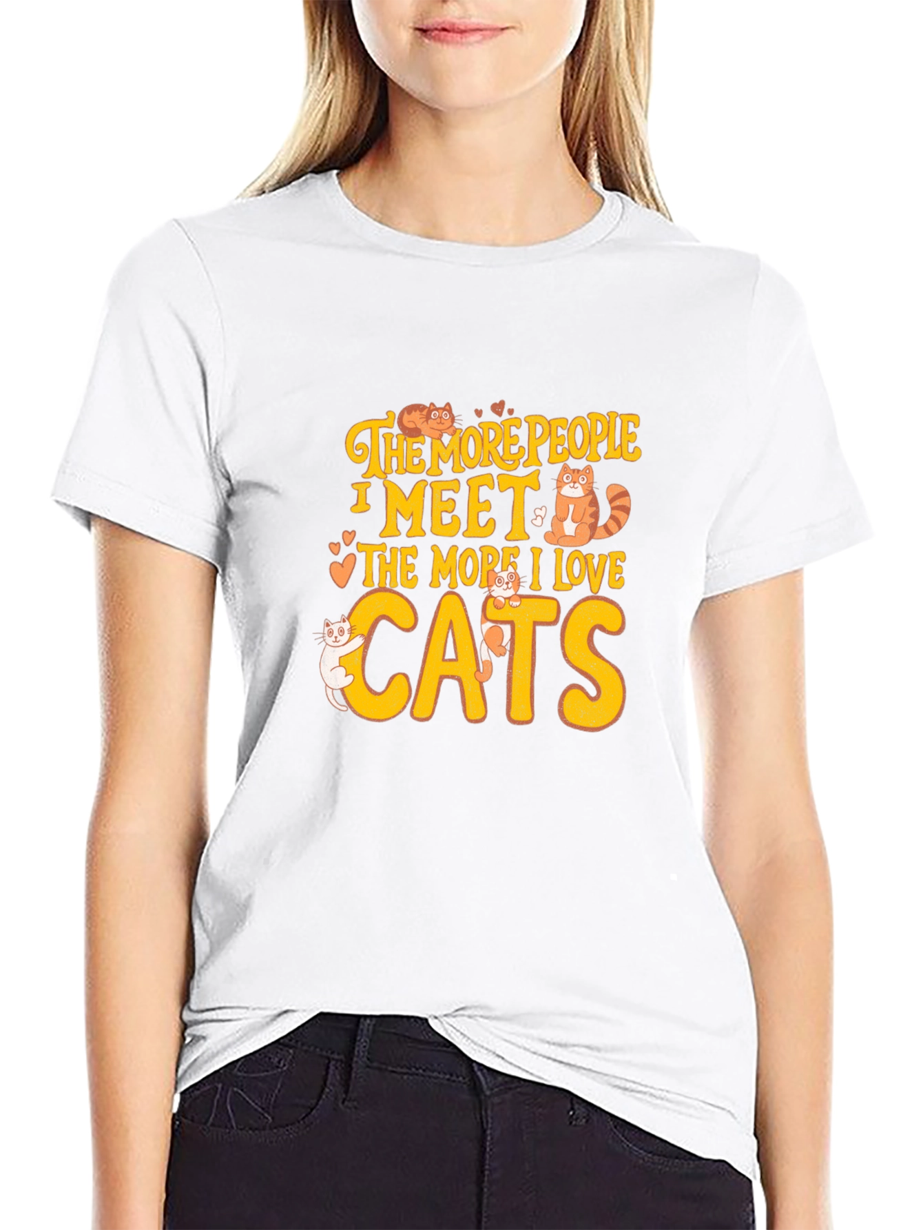 Cat Lover T-Shirt: The More I Love Cats