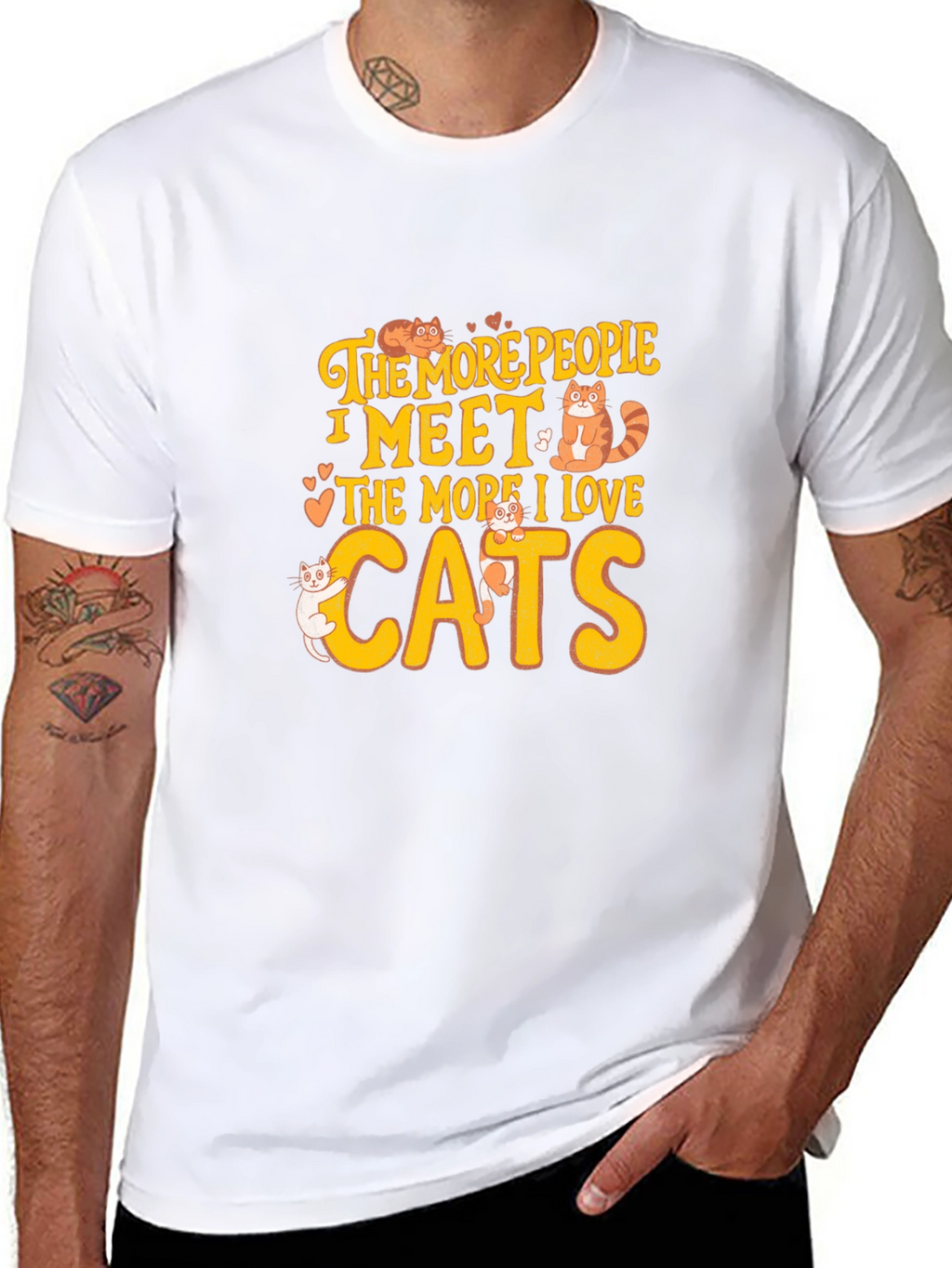 Cat Lover T-Shirt: The More I Love Cats