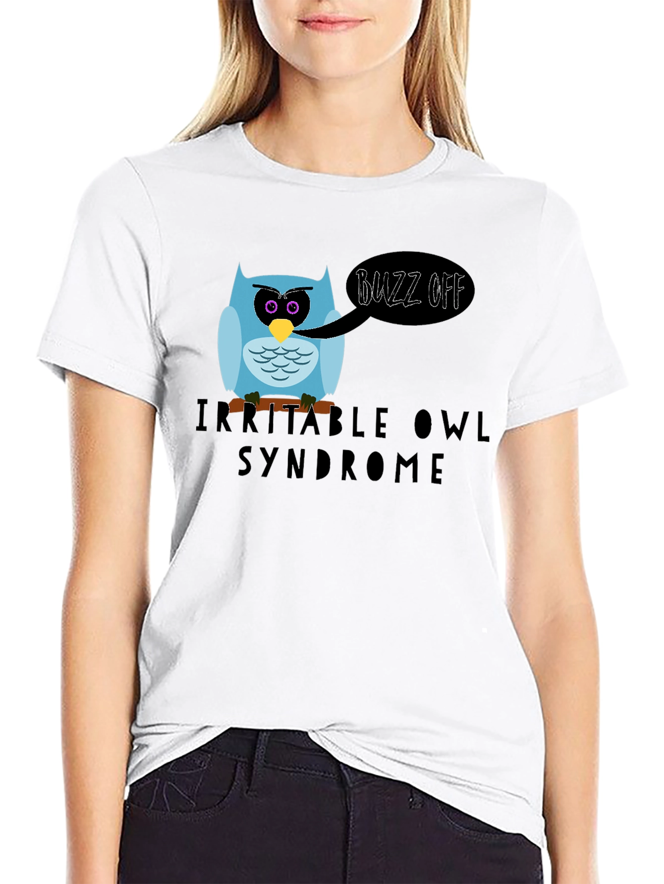 Irritable Owl Syndrome Graphic T-Shirt - Buzz Off!