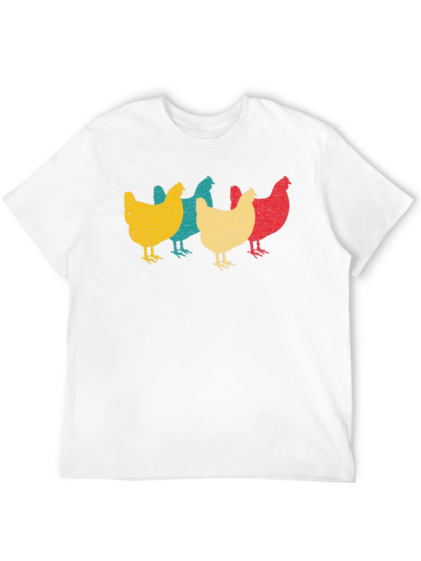 Retro Chicken T-Shirt - Farm Animal Tee
