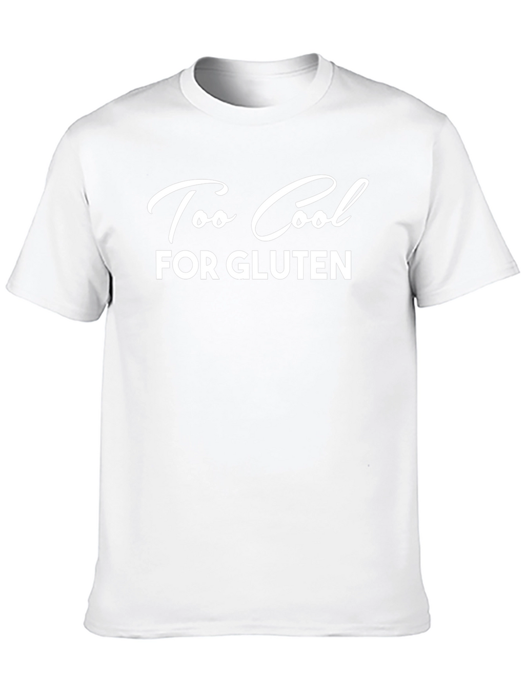 Too Cool For Gluten Black Graphic T-Shirt