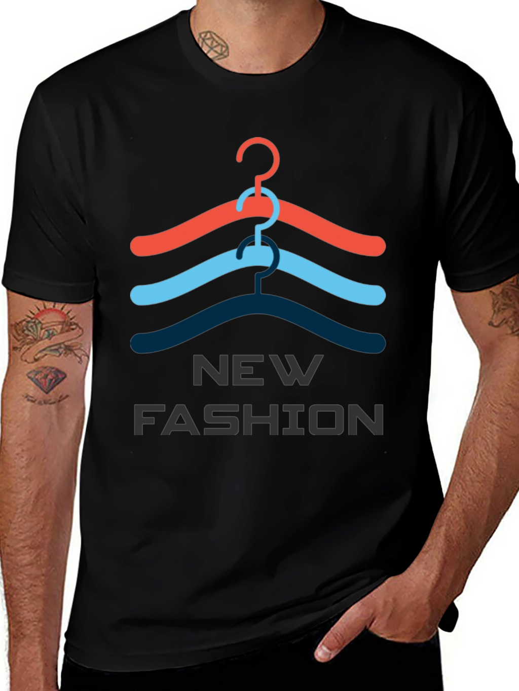 Trendy Hanger Graphic Tee - New Fashion