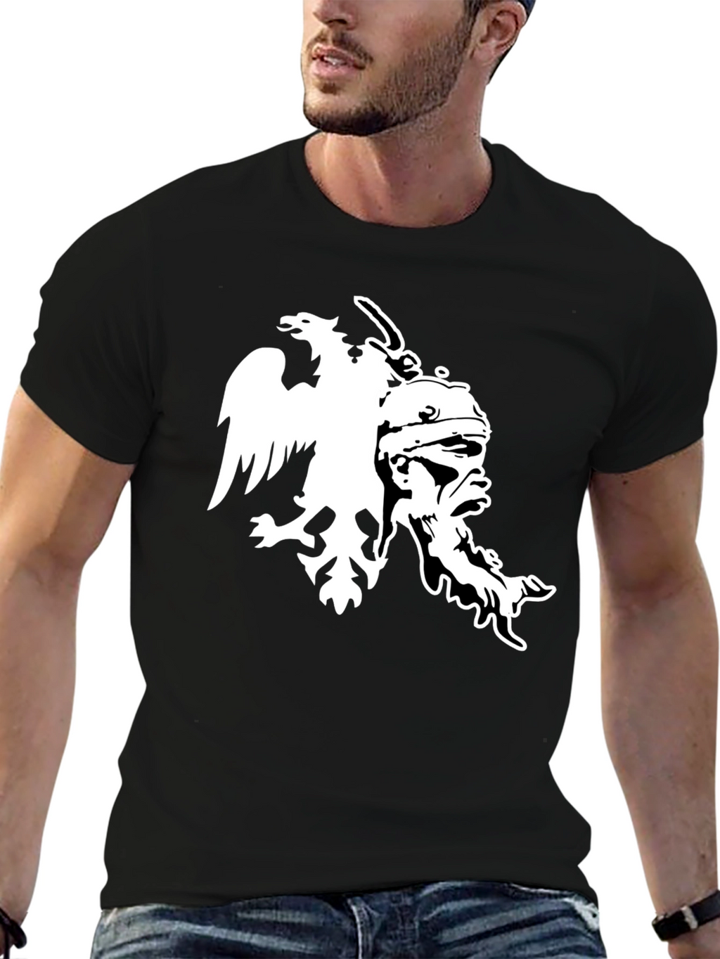 Roman Legion Eagle T-Shirt - Black