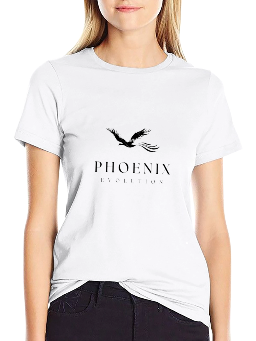 Phoenix Rising Black Graphic Tee