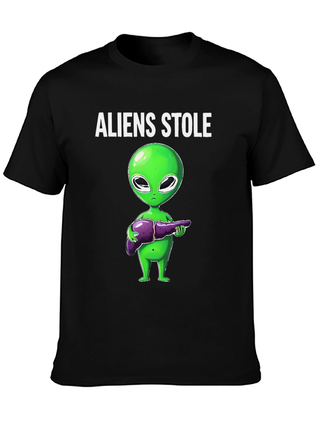 Aliens Stole My Liver Graphic T-Shirt