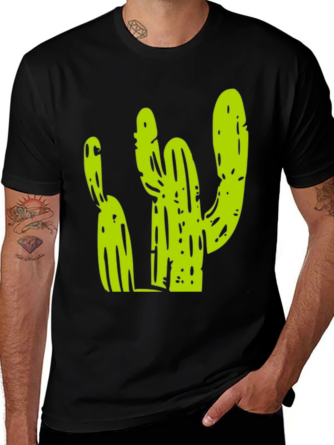 Cactus Graphic Tee - Trendy Unisex T-Shirt