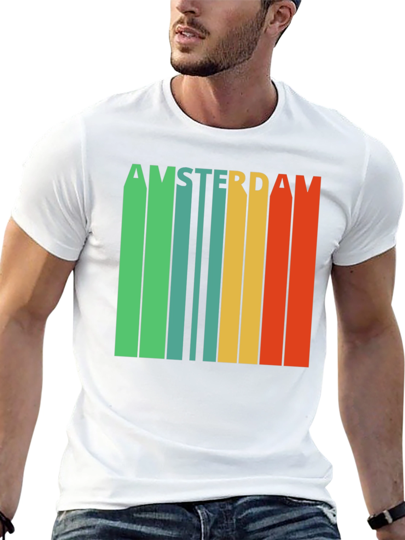 Amsterdam Retro Striped T-Shirt