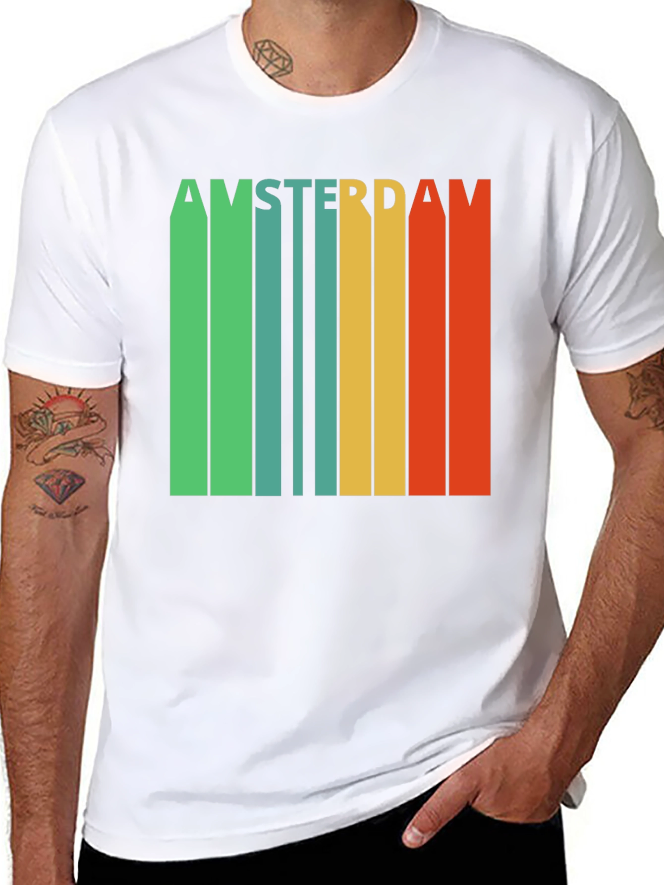 Amsterdam Retro Striped T-Shirt