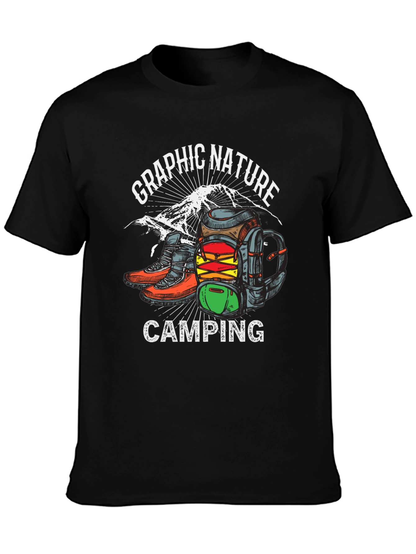 Graphic Nature Camping T-Shirt