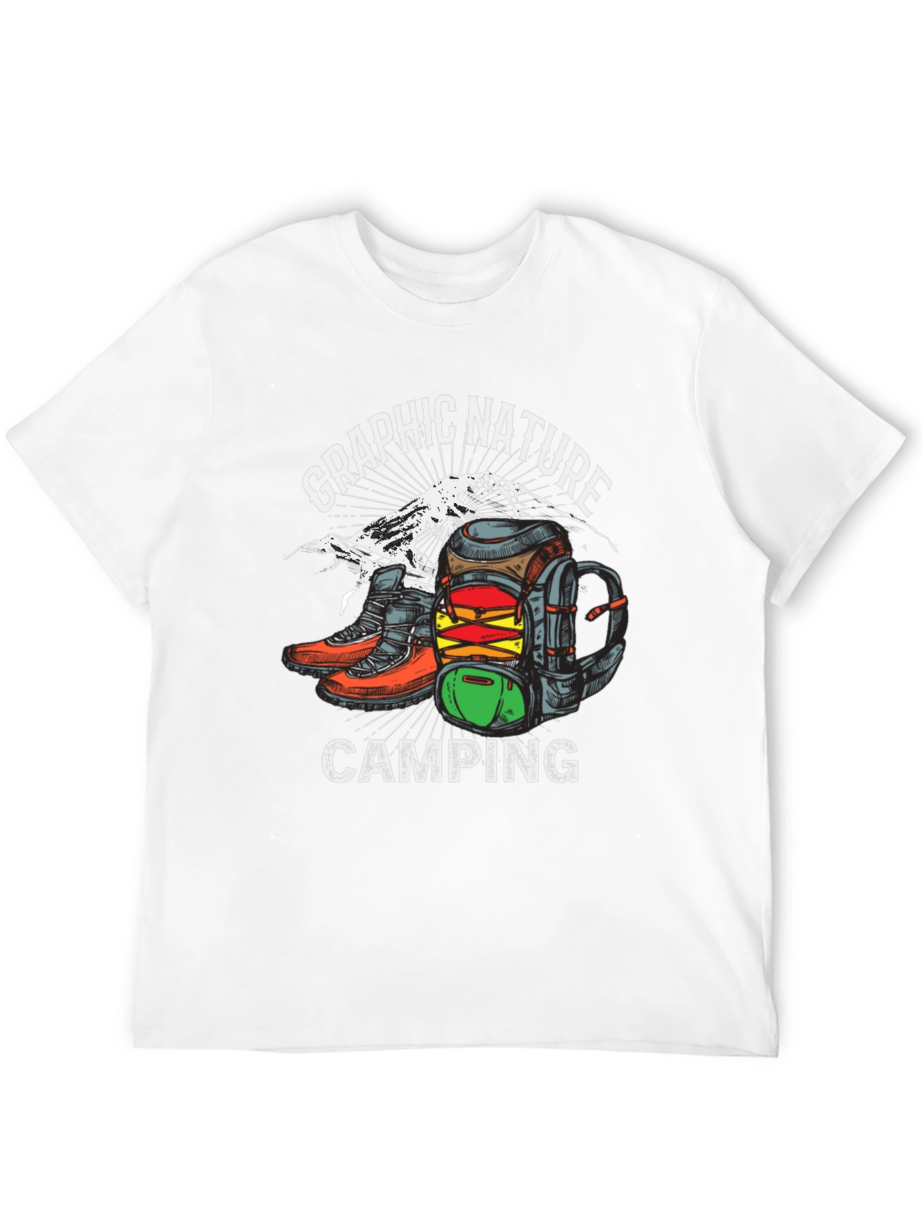 Graphic Nature Camping T-Shirt