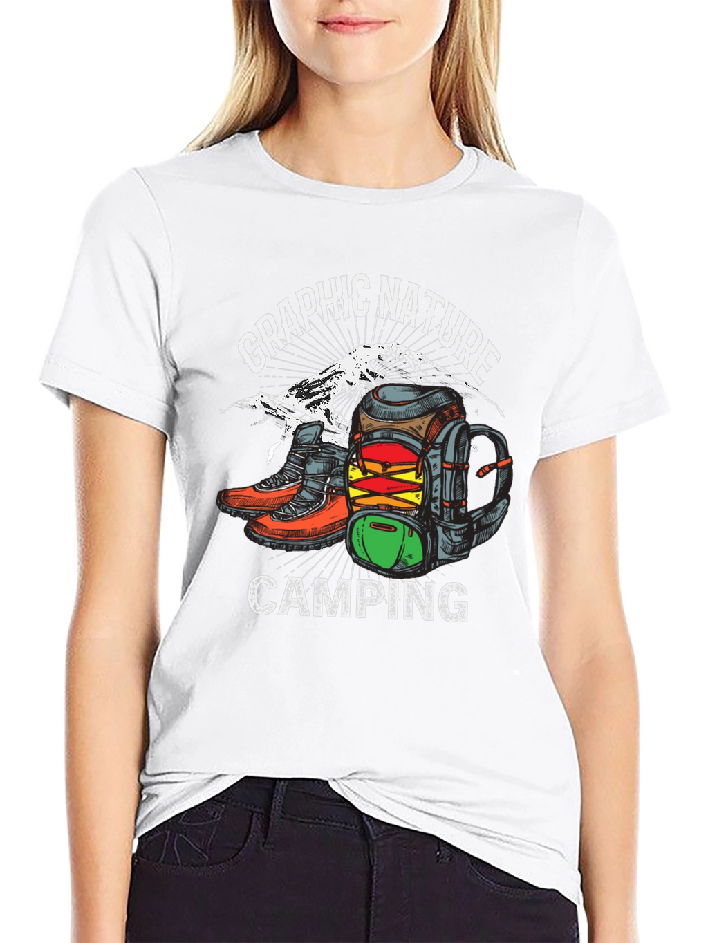 Graphic Nature Camping T-Shirt