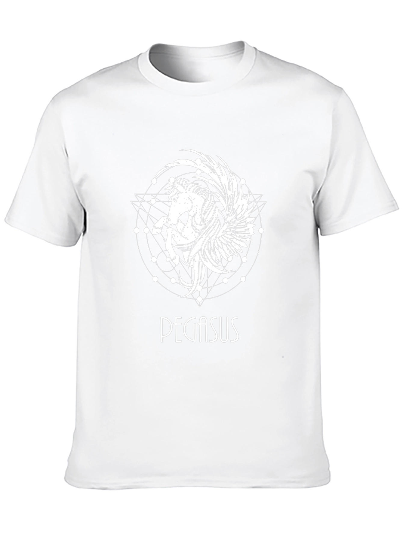 Pegasus Graphic Tee - Stylish Black T-Shirt