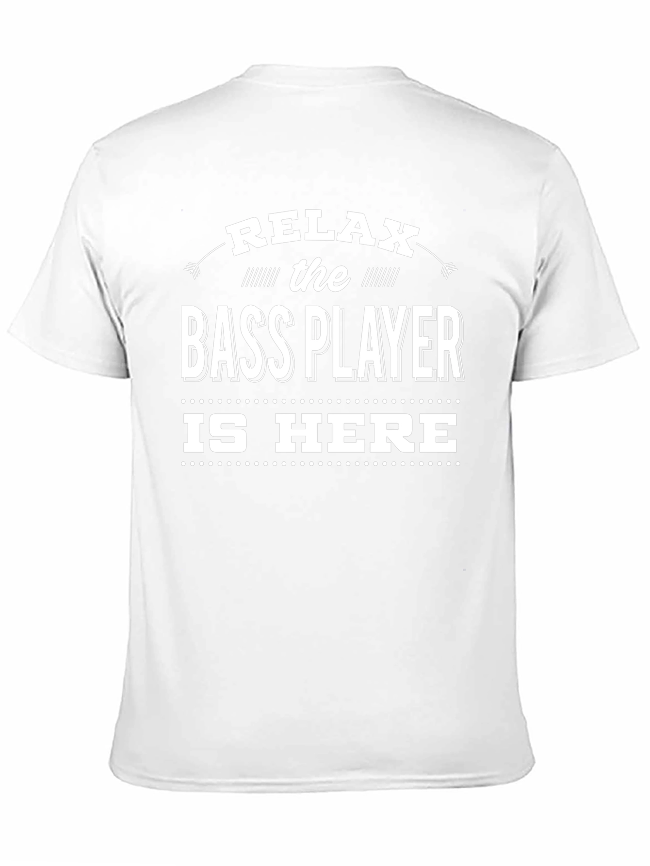Relax Bass Player Is Here Black Graphic T-Shirt