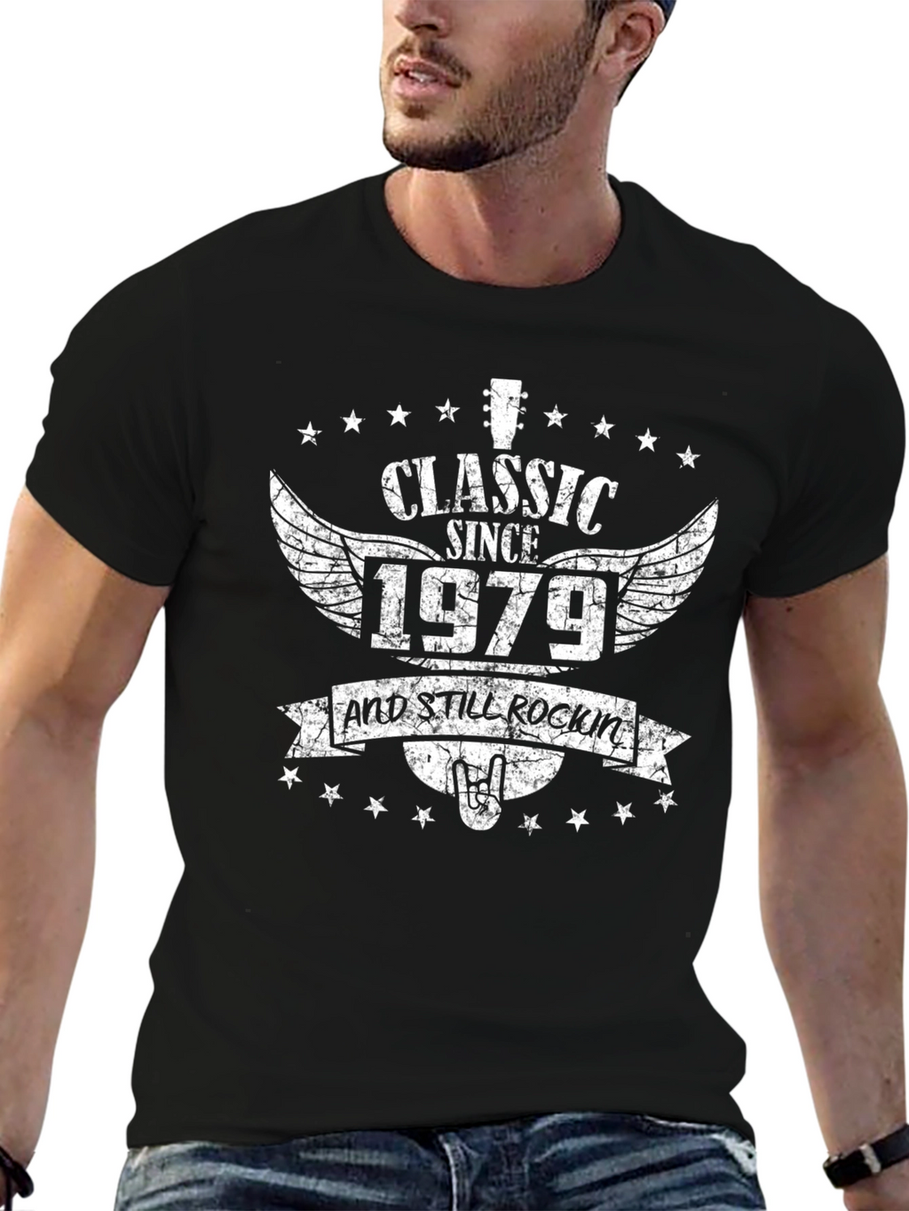 Classic Since 1979 Black Graphic T-Shirt