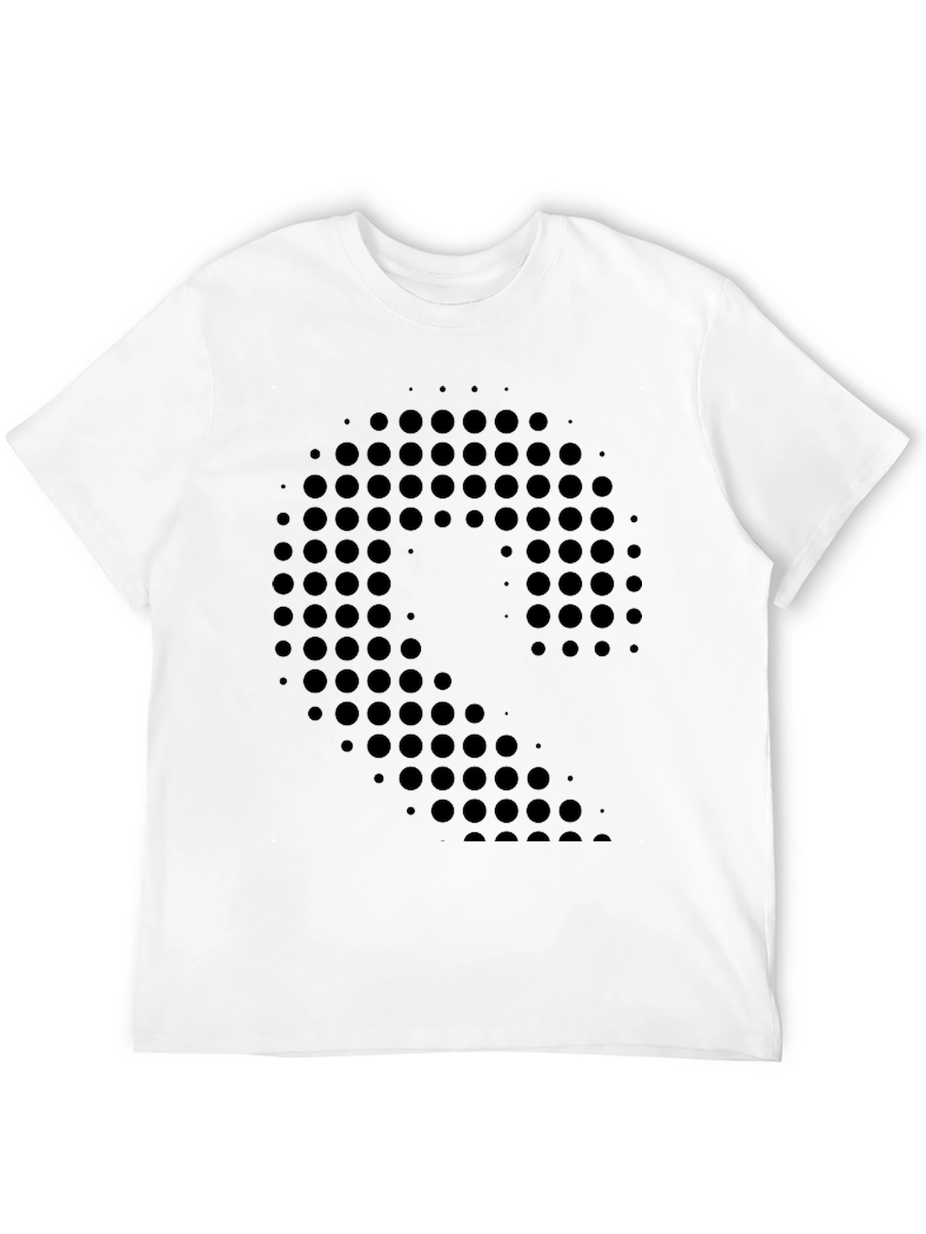 Modern Graphic Print Black T-Shirt